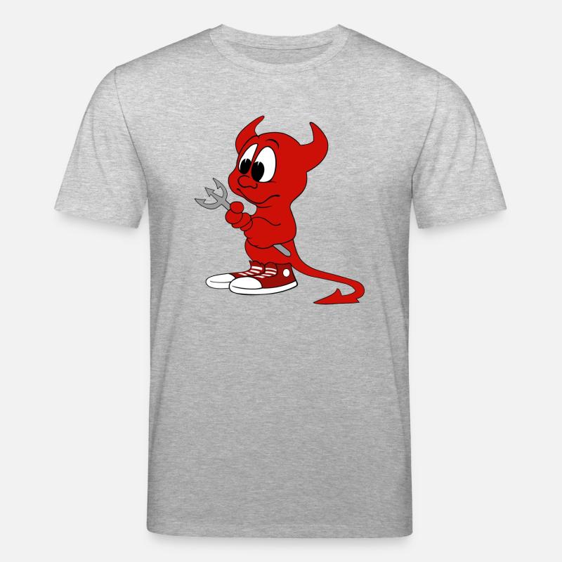 devil - Stanley/Stella CREATOR Unisex Organic T-Shirt - heather grey