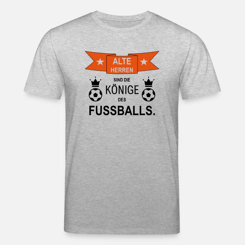 Fußball Alte Herren Geschenkidee - Stanley/Stella Unisex Bio-T-Shirt CREATOR  - Grau meliert
