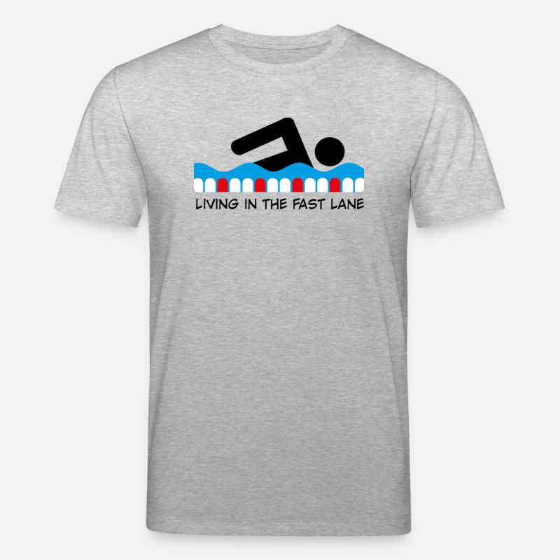 schwimmen - Stanley/Stella Unisex Bio-T-Shirt CREATOR  - Grau meliert