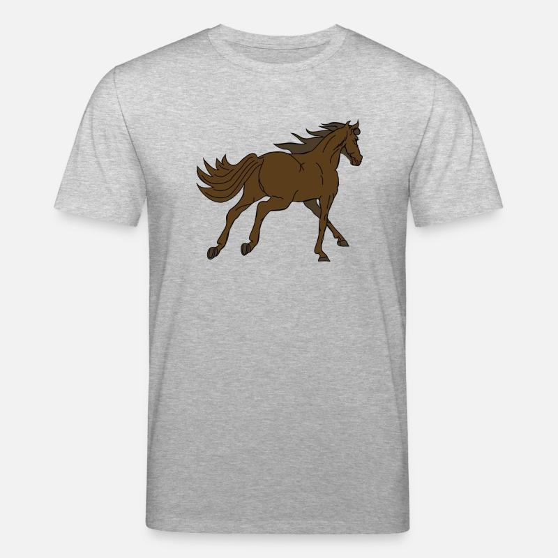 Cheval - T-shirt bio CREATOR Stanley/Stella Unisexe - gris chiné
