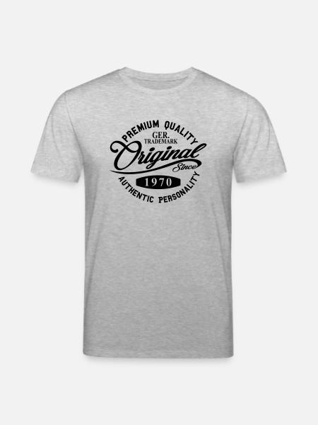 Original Since 1970 - Stanley/Stella Unisex Bio-T-Shirt CREATOR  - Grau meliert