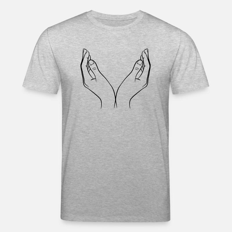 Hände Schale - Stanley/Stella Unisex Bio-T-Shirt CREATOR  - Grau meliert