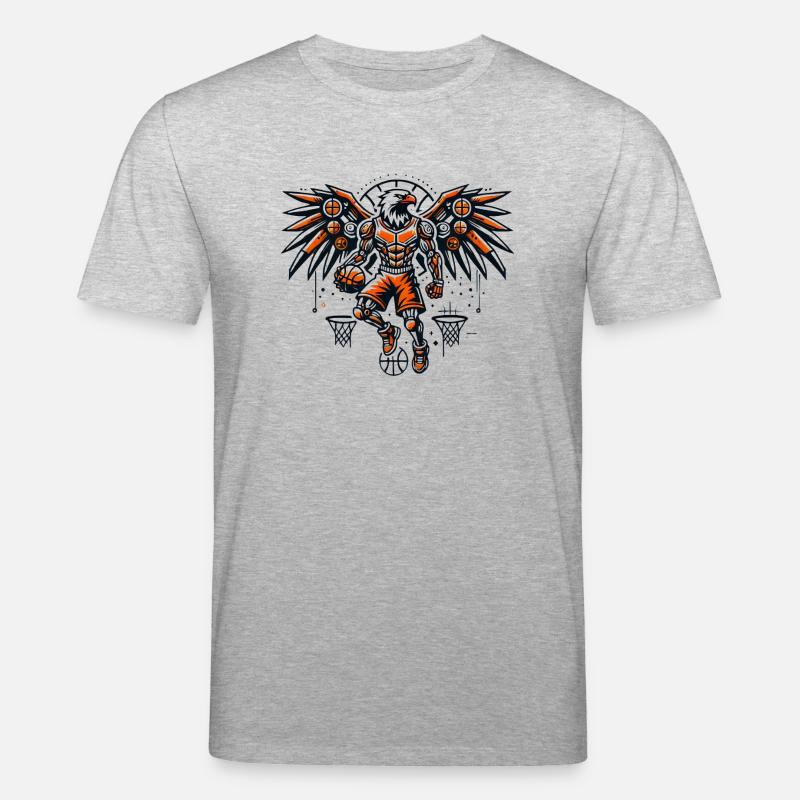 Basketball Adler. - Stanley/Stella Unisex Bio-T-Shirt CREATOR  - Grau meliert