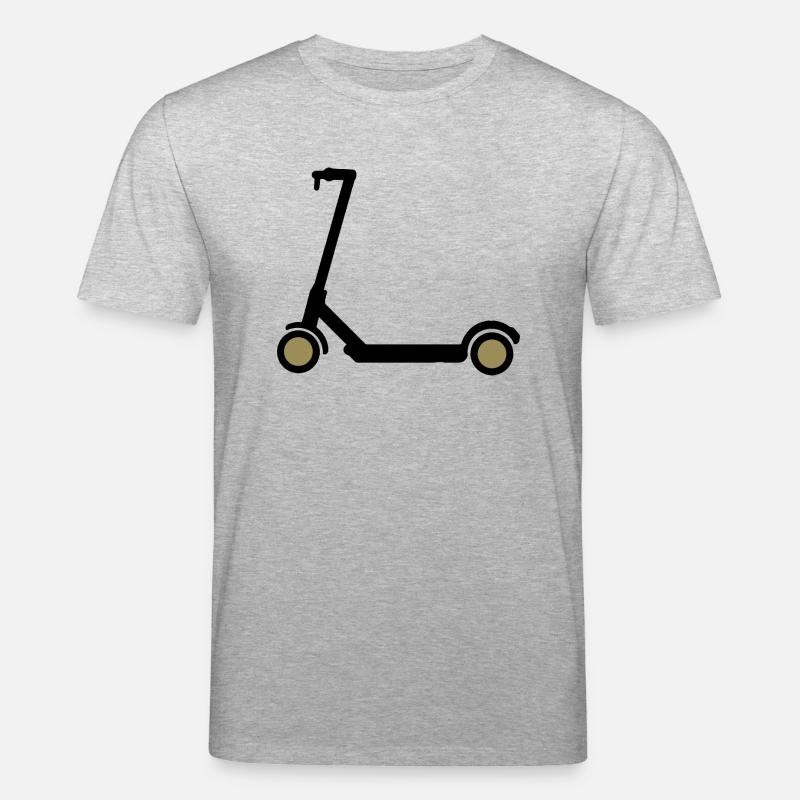 E-Scooter Eroller Comicdesign Geschenkidee - Stanley/Stella Unisex Bio-T-Shirt CREATOR  - Grau meliert