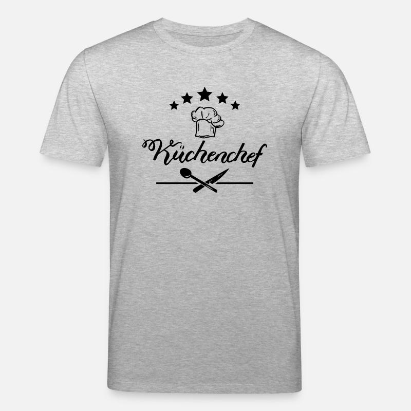 Küchenchef 5 Sterne - Stanley/Stella Unisex Bio-T-Shirt CREATOR  - Grau meliert