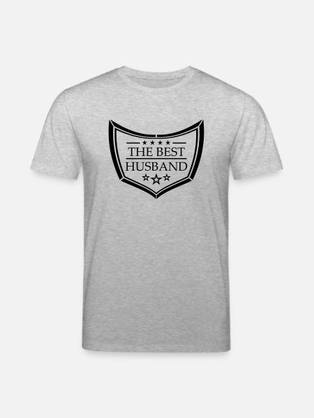 logo tegn tekst den bedste verden i den bedste verden eh - Stanley/Stella CREATOR økologisk unisex-T-shirt - grå meleret