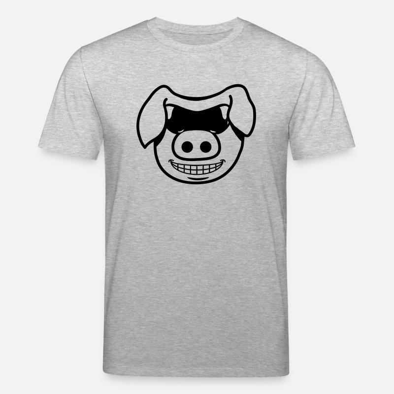 Schwein cool - Stanley/Stella Unisex Bio-T-Shirt CREATOR  - Grau meliert