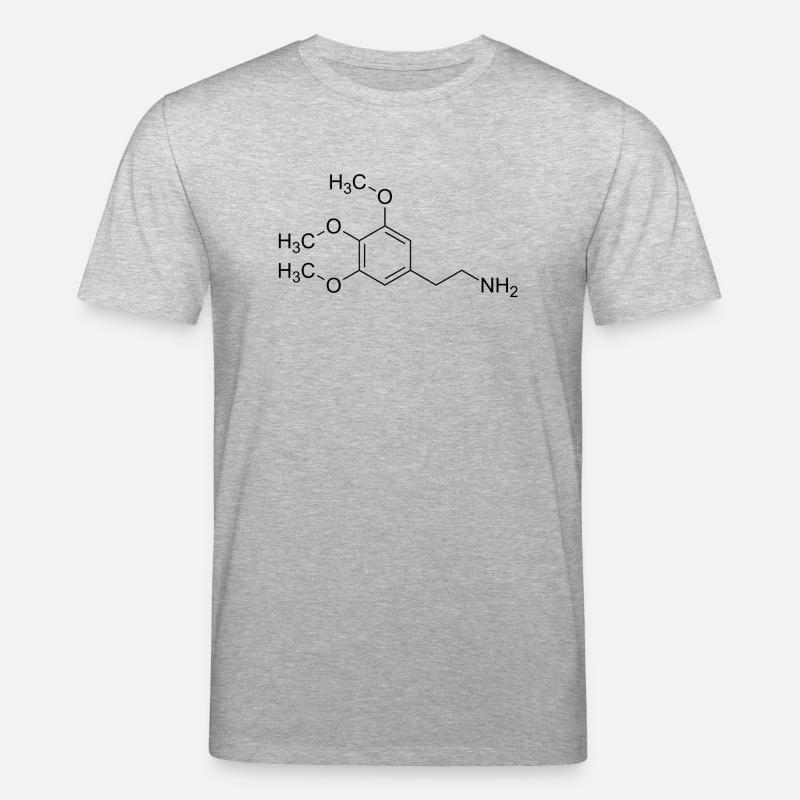 Mescalin Meskalin Strukturformel - Stanley/Stella Unisex Bio-T-Shirt CREATOR  - Grau meliert