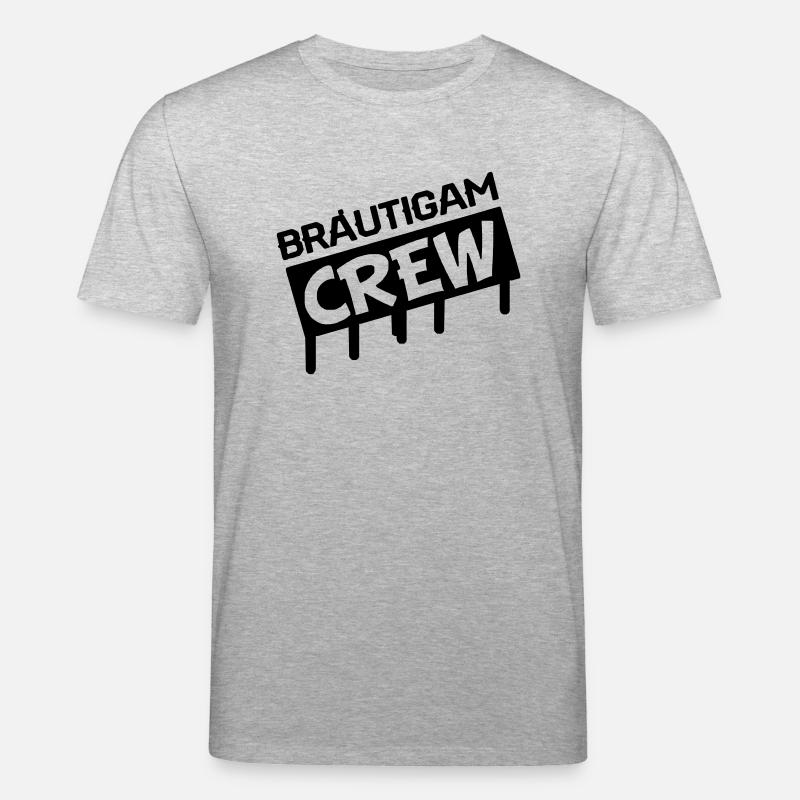 bräutigam crew melt - Stanley/Stella Unisex Bio-T-Shirt CREATOR  - Grau meliert