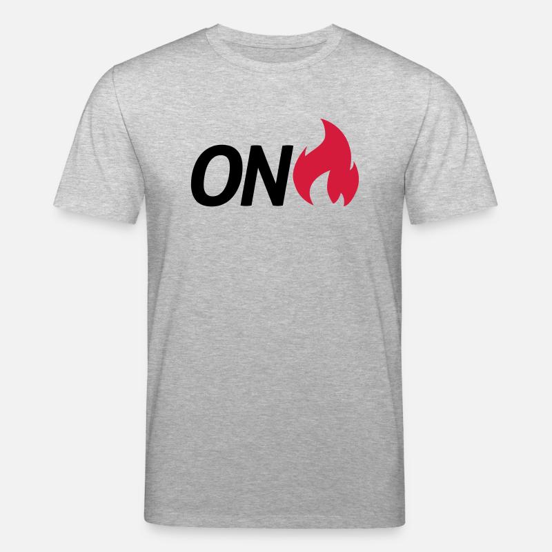 on fire - Stanley/Stella Unisex Bio-T-Shirt CREATOR  - Grau meliert