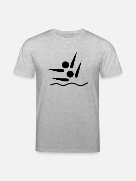 synchronized swimming - Stanley/Stella CREATOR Unisex Organic T-Shirt - heather grey