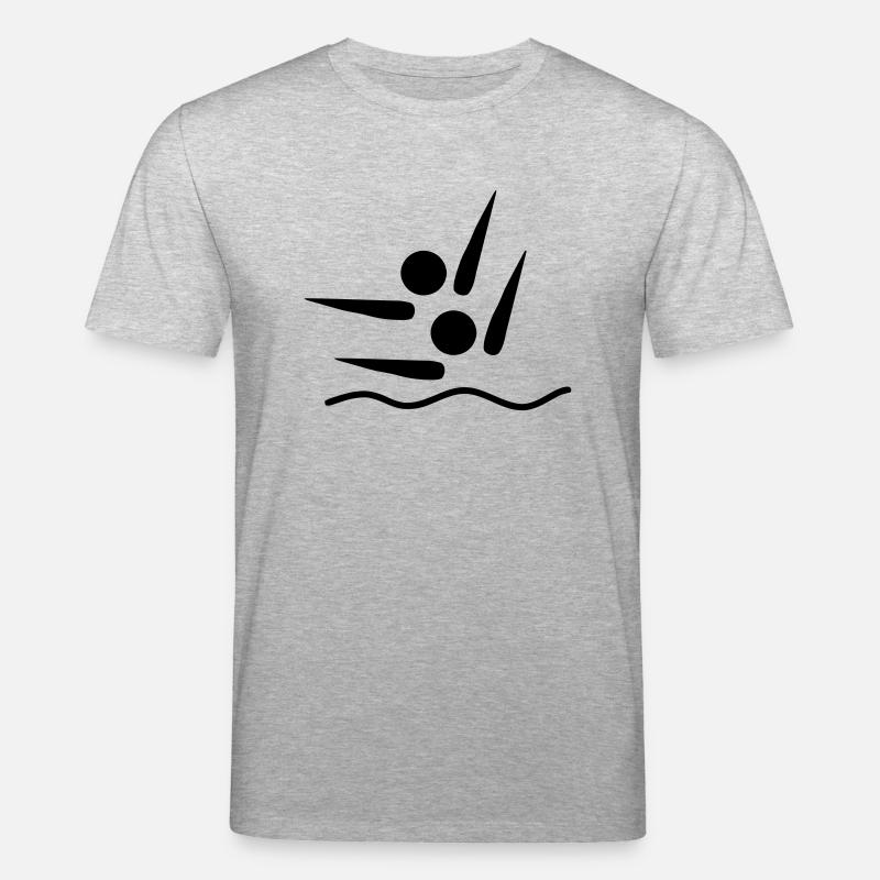 synchronized swimming - Stanley/Stella CREATOR Unisex Organic T-Shirt - heather grey