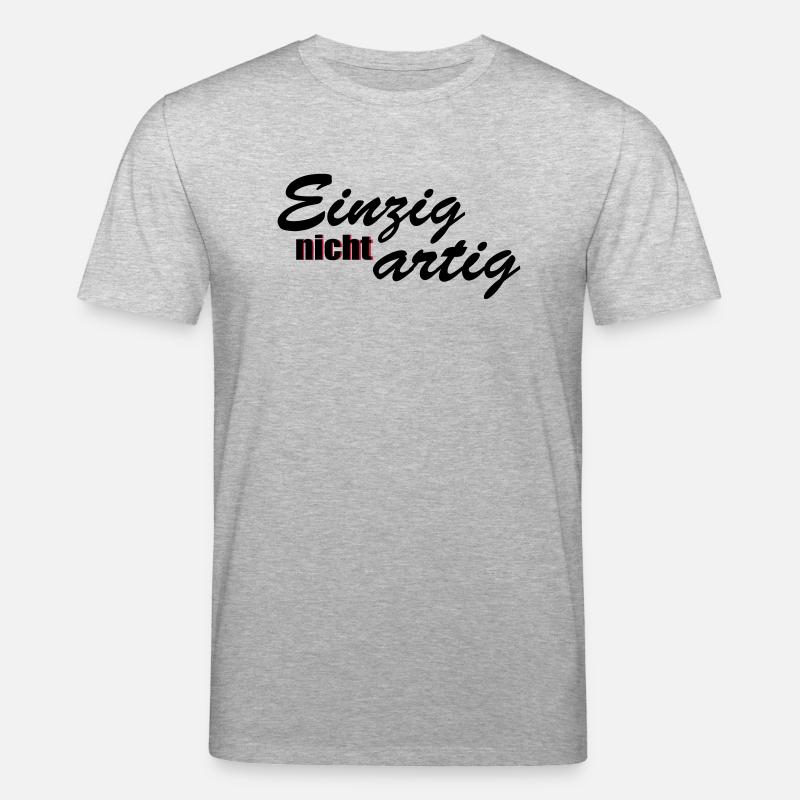 einzig nicht artig - Stanley/Stella Unisex Bio-T-Shirt CREATOR  - Grau meliert