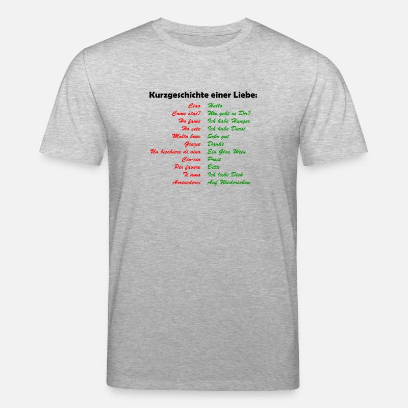 Kurzgeschichte einer Liebe - Stanley/Stella Unisex Bio-T-Shirt CREATOR  - Grau meliert