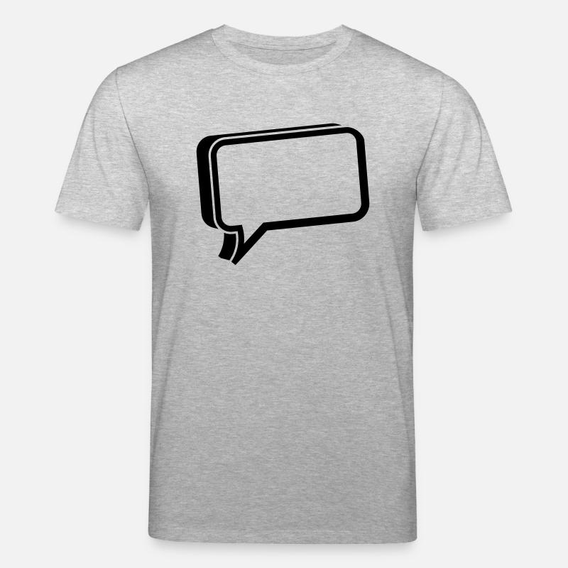 bulle de parole 3d - T-shirt bio CREATOR Stanley/Stella Unisexe - gris chiné