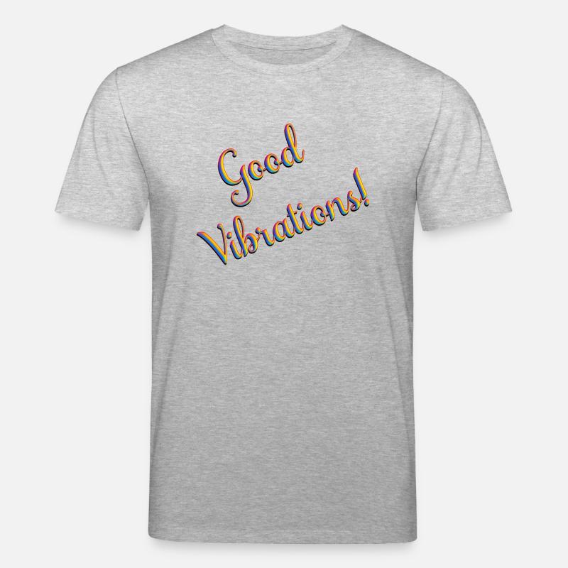 Good Vibrations - Stanley/Stella CREATOR Unisex Organic T-Shirt - heather grey