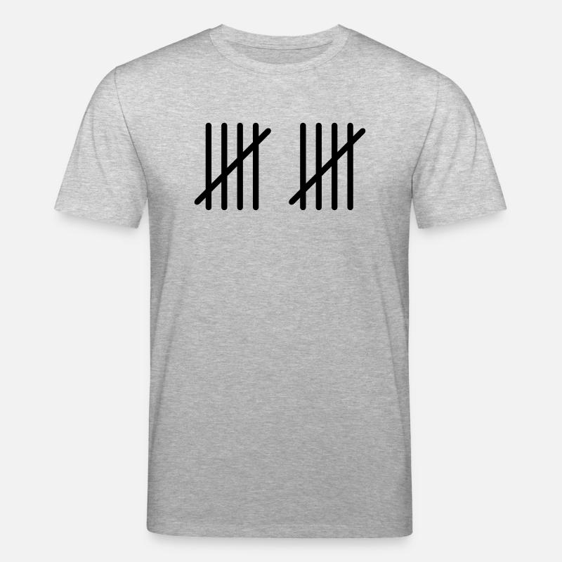 10_stripes - Stanley/Stella Unisex Bio-T-Shirt CREATOR  - Grau meliert