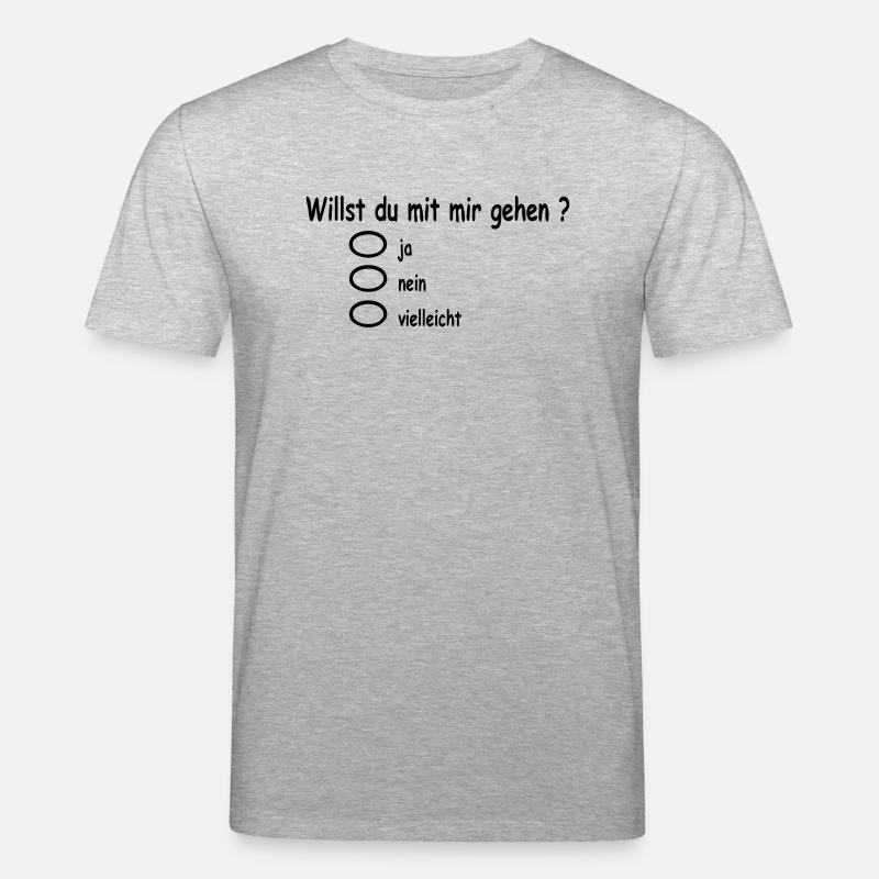 willst_du_mir_gehen - Stanley/Stella Unisex Bio-T-Shirt CREATOR  - Grau meliert