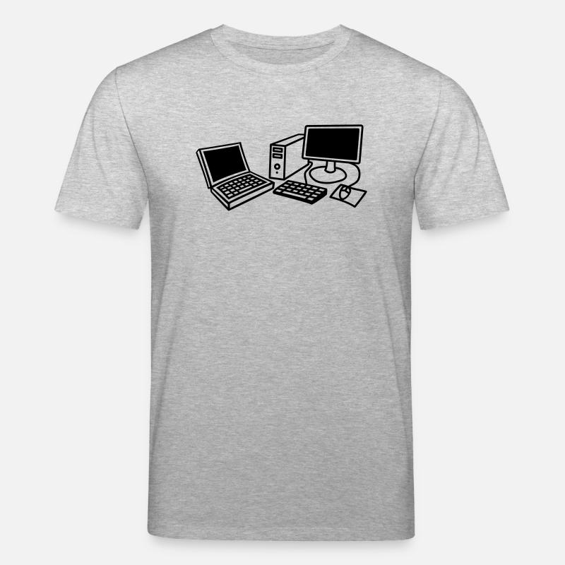 computers_1c - Stanley/Stella Unisex Bio-T-Shirt CREATOR  - Grau meliert