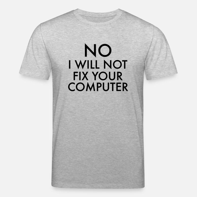 Computer Geek - T-shirt bio CREATOR Stanley/Stella Unisexe - gris chiné