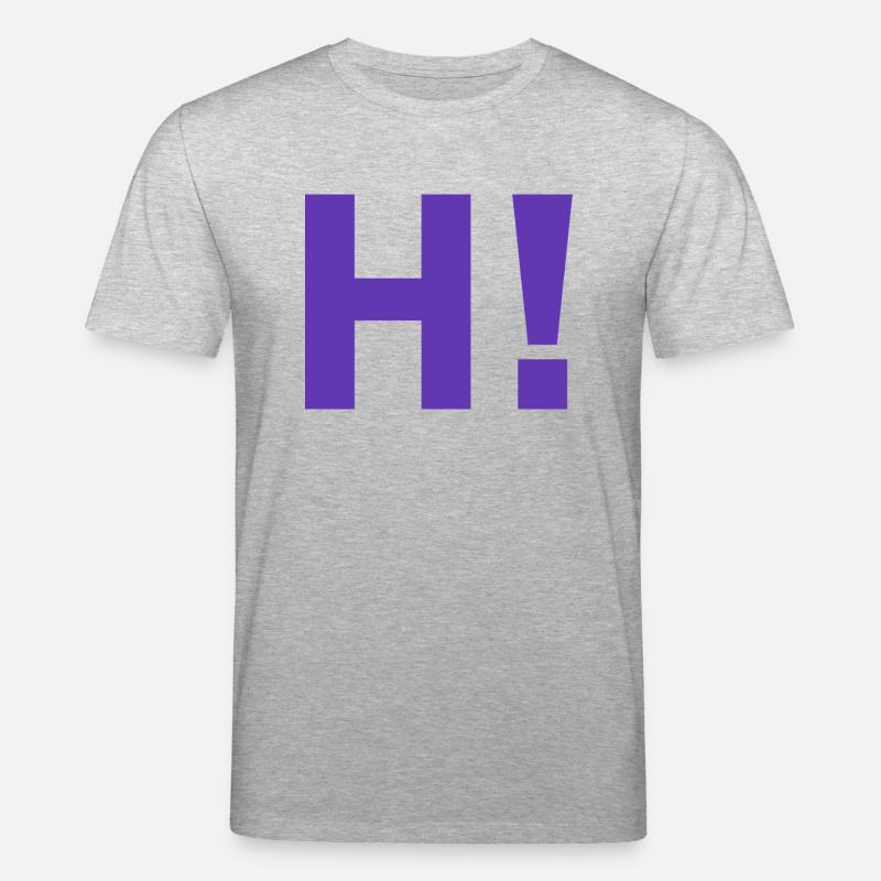 H point d'exclamation - T-shirt bio CREATOR Stanley/Stella Unisexe - gris chiné