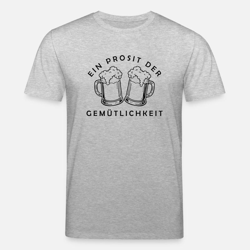 Bier - Ein Prosit der Gemütlichkeit - T-shirt bio CREATOR Stanley/Stella Unisexe - gris chiné