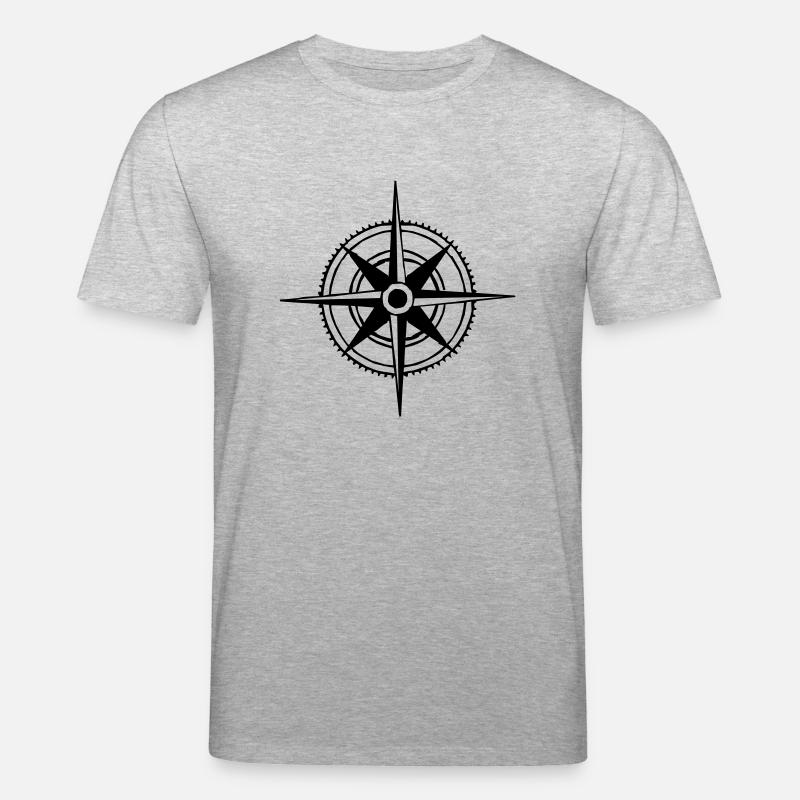 compass - Stanley/Stella Unisex Bio-T-Shirt CREATOR  - Grau meliert