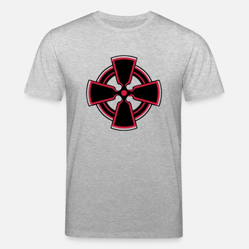 celtic_cross - Stanley/Stella Unisex Bio-T-Shirt CREATOR  - Grau meliert