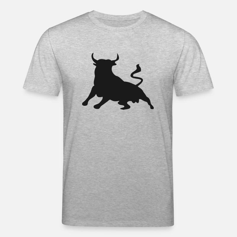 bull - Stanley/Stella CREATOR Unisex Organic T-Shirt - heather grey