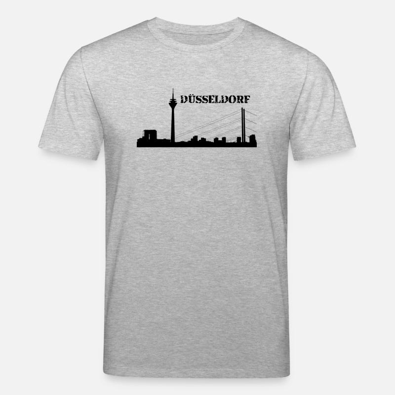 Düsseldorf - Skyline - Stanley/Stella Unisex Bio-T-Shirt CREATOR  - Grau meliert