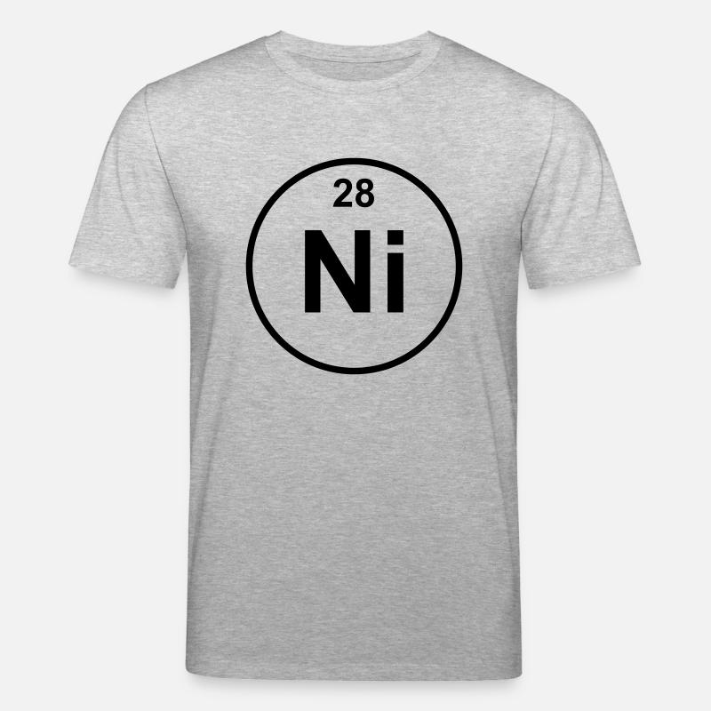 Element 28 - ni (nickel) - Minimal - T-shirt bio CREATOR Stanley/Stella Unisexe - gris chiné