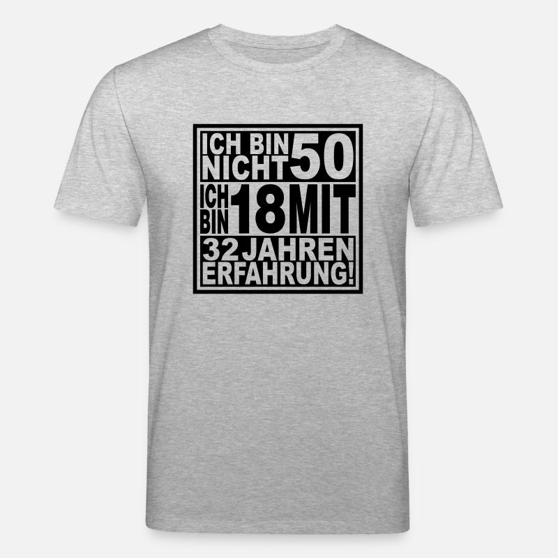Ich bin nicht 50 ... - Stanley/Stella Unisex Bio-T-Shirt CREATOR  - Grau meliert