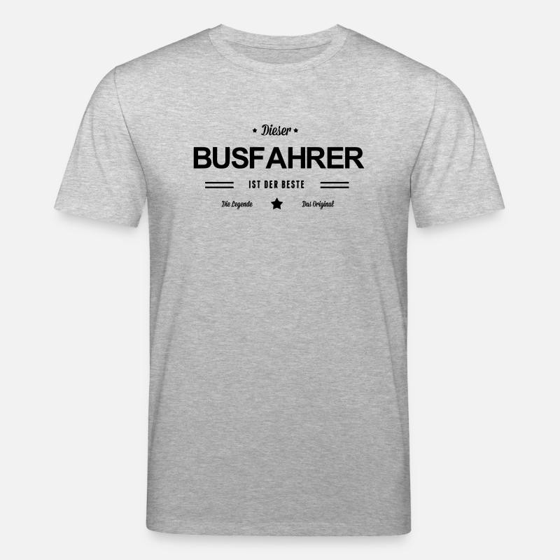 Bester Busfahrer - Stanley/Stella Unisex Bio-T-Shirt CREATOR  - Grau meliert