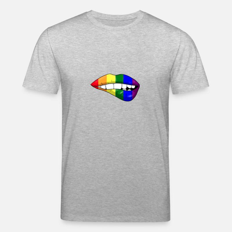 LGBT Lips - Stanley/Stella Unisex Bio-T-Shirt CREATOR  - Grau meliert