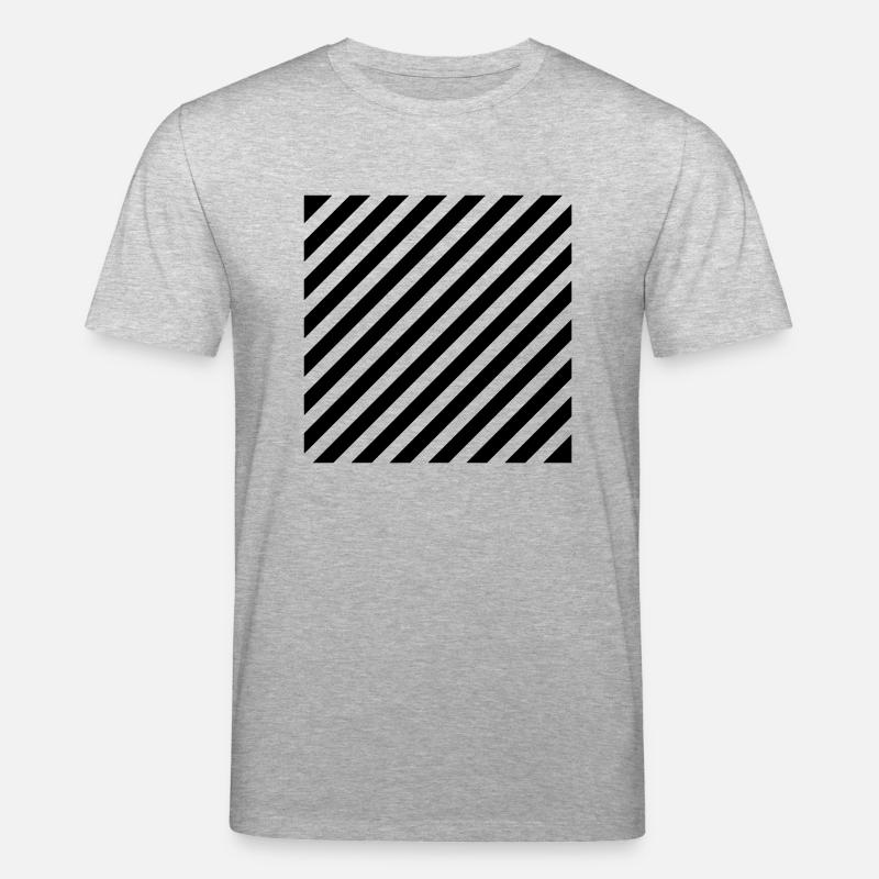 Querstreifen - Stanley/Stella Unisex Bio-T-Shirt CREATOR  - Grau meliert