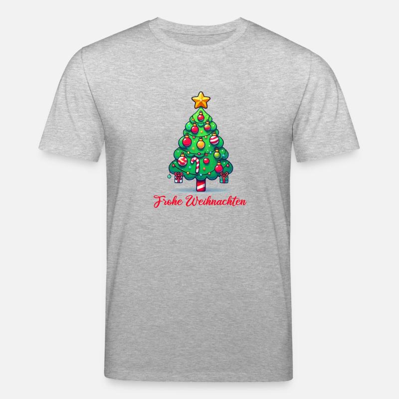 Christmas Tree - Stanley/Stella Unisex Bio-T-Shirt CREATOR  - Grau meliert