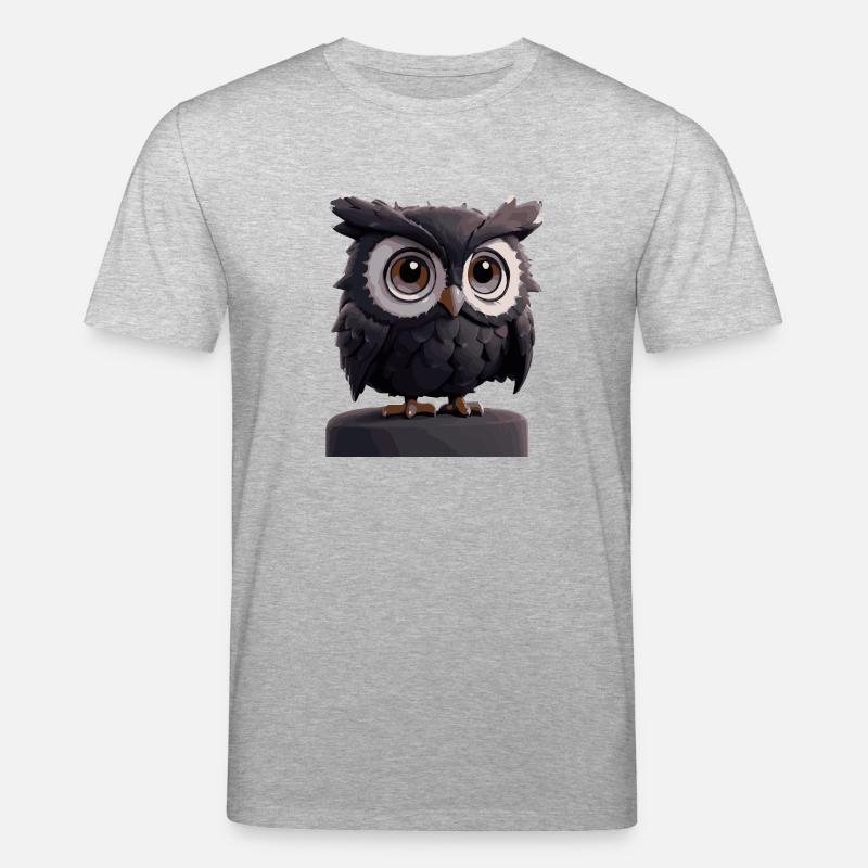 Eule Comic - Stanley/Stella Unisex Bio-T-Shirt CREATOR  - Grau meliert