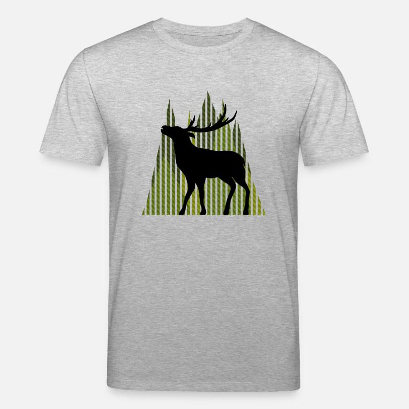 Hirsch - Stanley/Stella Unisex Bio-T-Shirt CREATOR  - Grau meliert