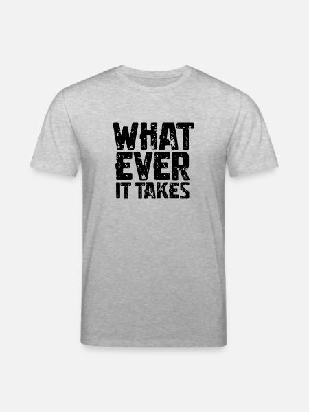 WHAT EVER IT TAKES - Stanley/Stella Unisex Bio-T-Shirt CREATOR - Grau meliert