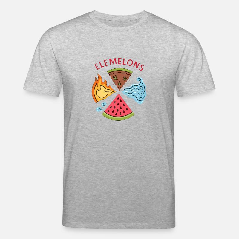 Elemelons Conception élémentaire de pastèque - T-shirt bio CREATOR Stanley/Stella Unisexe - gris chiné