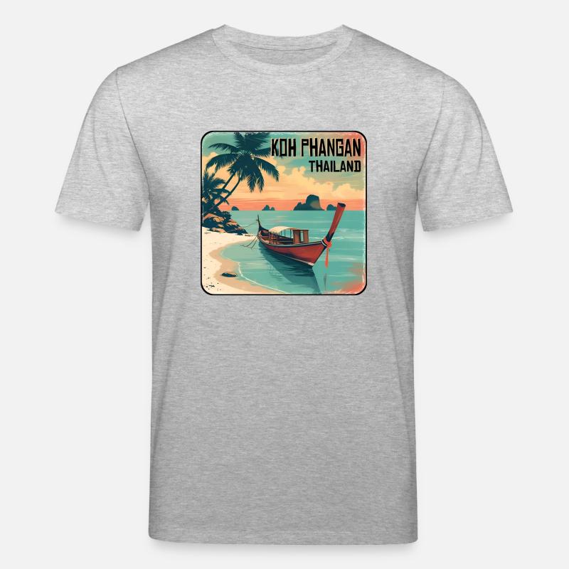 Koh Phangan, Thaïlande - T-shirt bio CREATOR Stanley/Stella Unisexe - gris chiné