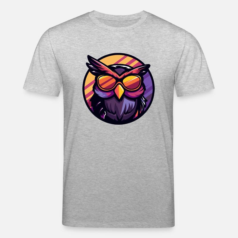 Eule Cool - Stanley/Stella Unisex Bio-T-Shirt CREATOR  - Grau meliert
