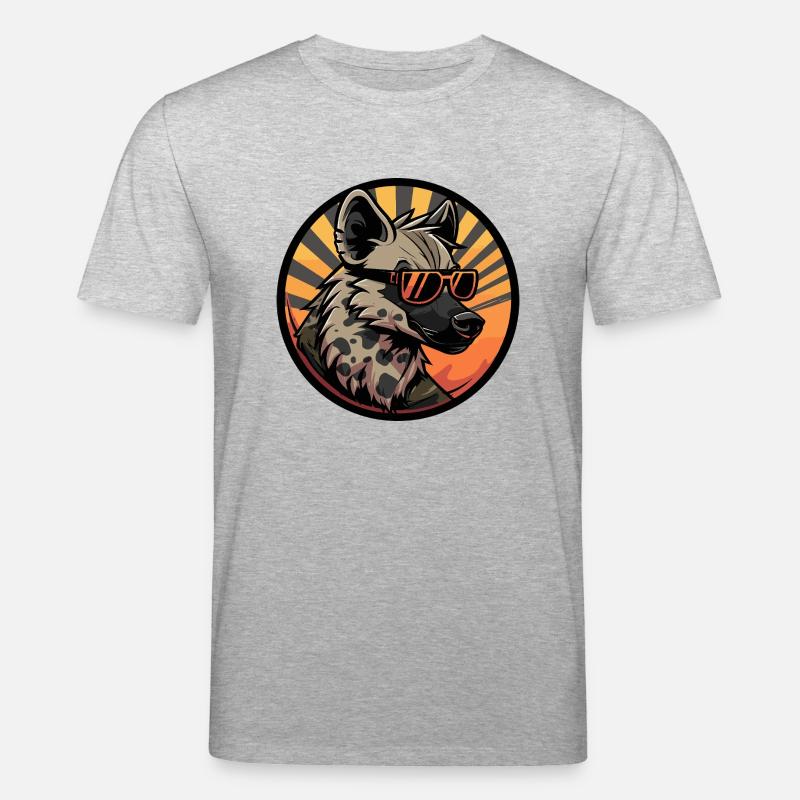 Hyäne Cool Comic - Stanley/Stella Unisex Bio-T-Shirt CREATOR  - Grau meliert