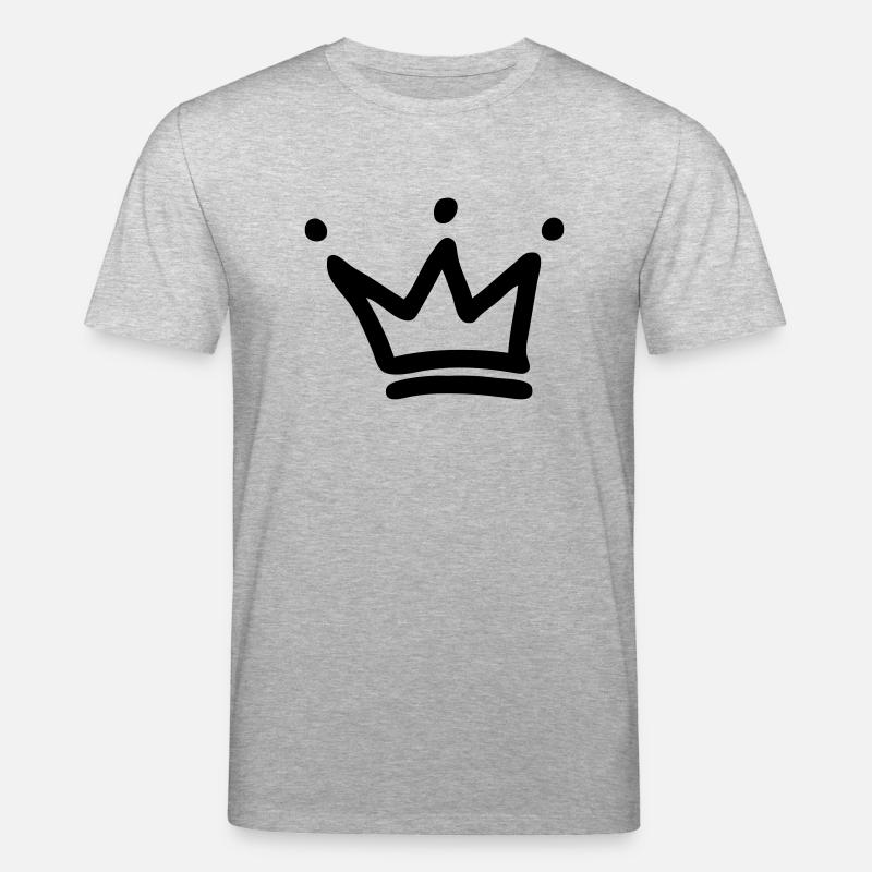 krone kronen crown - Stanley/Stella Unisex Bio-T-Shirt CREATOR  - Grau meliert