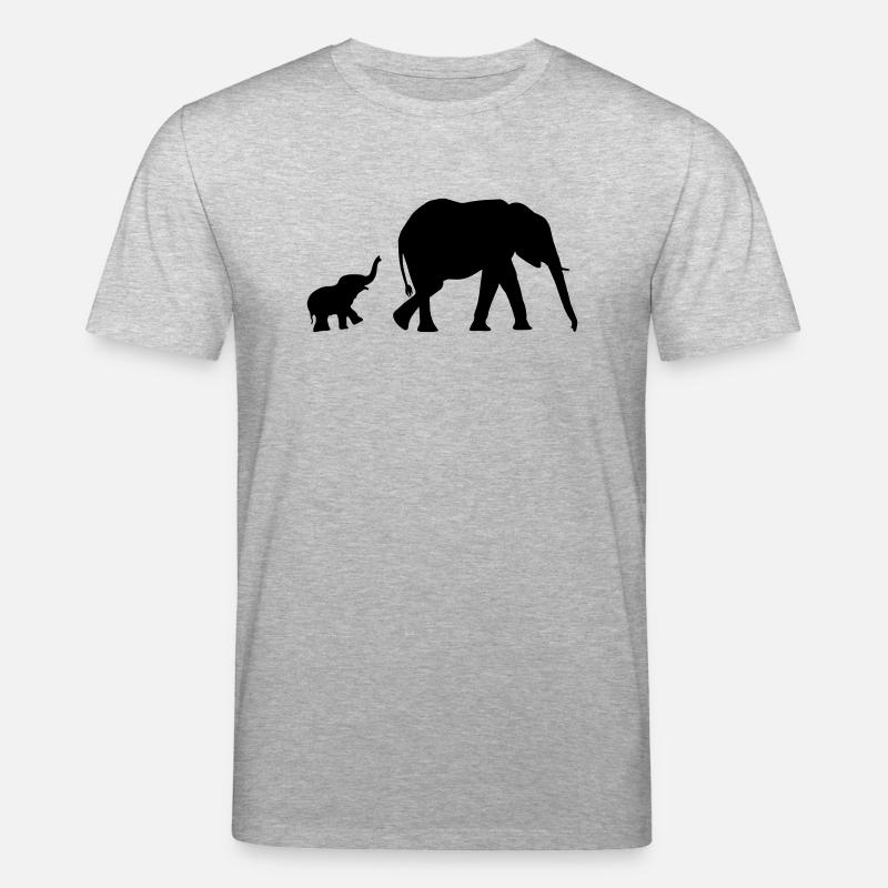 Elephant Illustration - Stanley/Stella Unisex Bio-T-Shirt CREATOR - Grau meliert