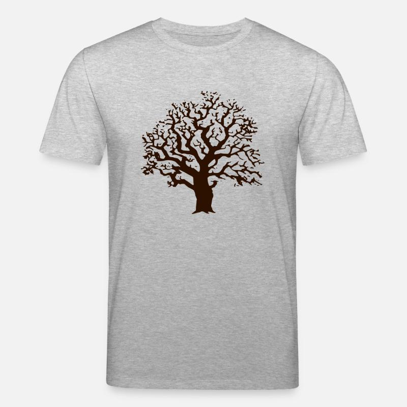 Baum Eiche - Stanley/Stella Unisex Bio-T-Shirt CREATOR  - Grau meliert