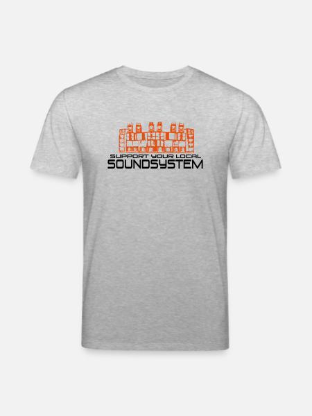 support your local soundsystem - Stanley/Stella CREATOR Unisex Organic T-Shirt - heather grey