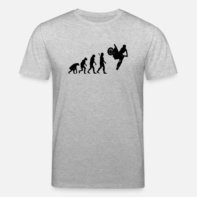 Evolution Moto Cross - Stanley/Stella Unisex Bio-T-Shirt CREATOR  - Grau meliert