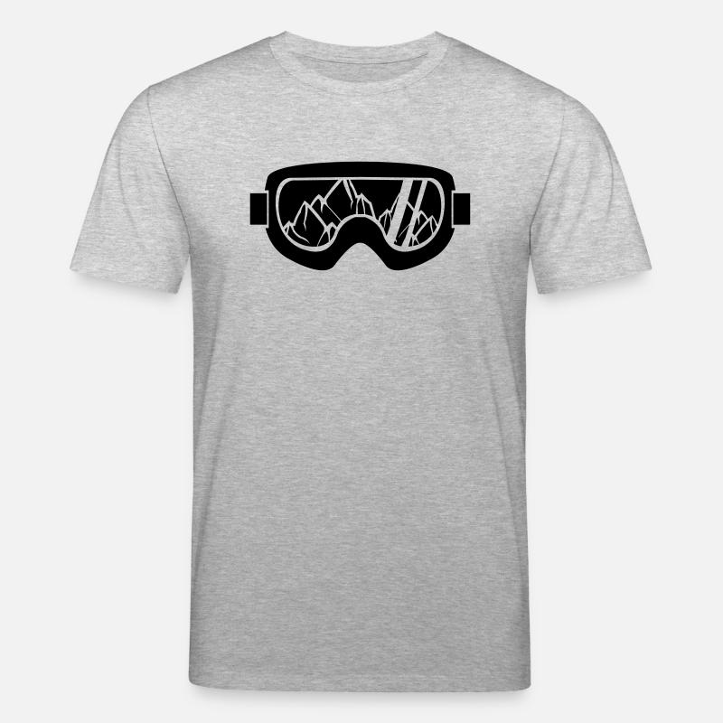skibrille_02 - Stanley/Stella Unisex Bio-T-Shirt CREATOR  - Grau meliert