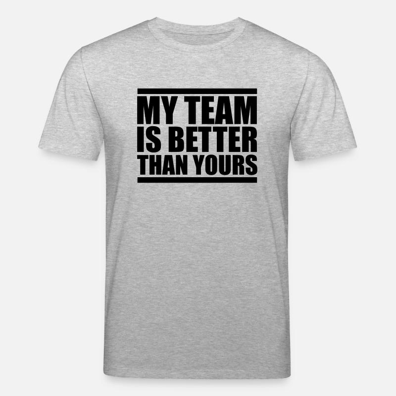 my team is better design - Stanley/Stella Unisex Bio-T-Shirt CREATOR - Grau meliert